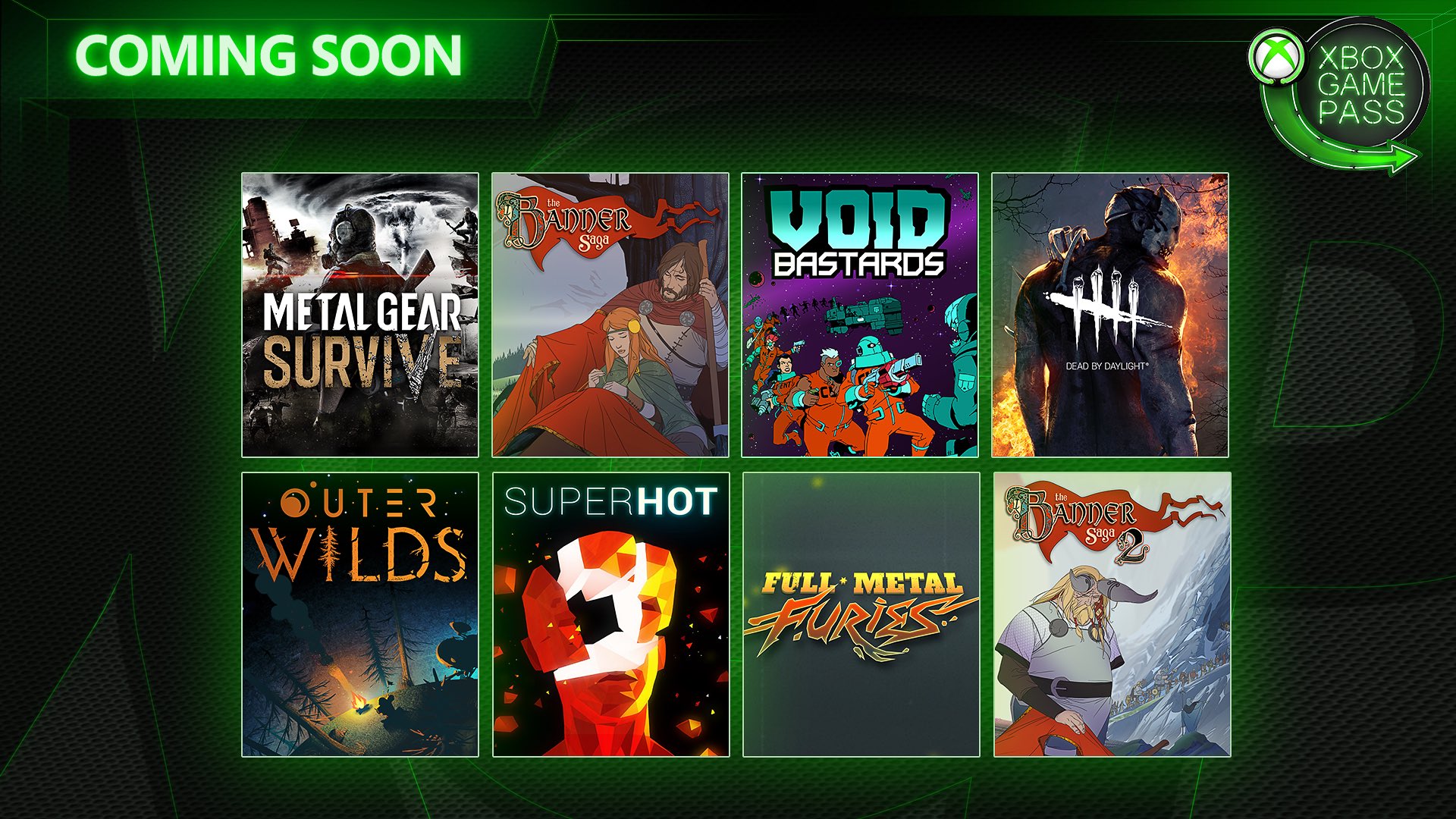 Metal Gear Survive, Outer Wilds, The Banner Saga and more coming to Xbox Games Pass
