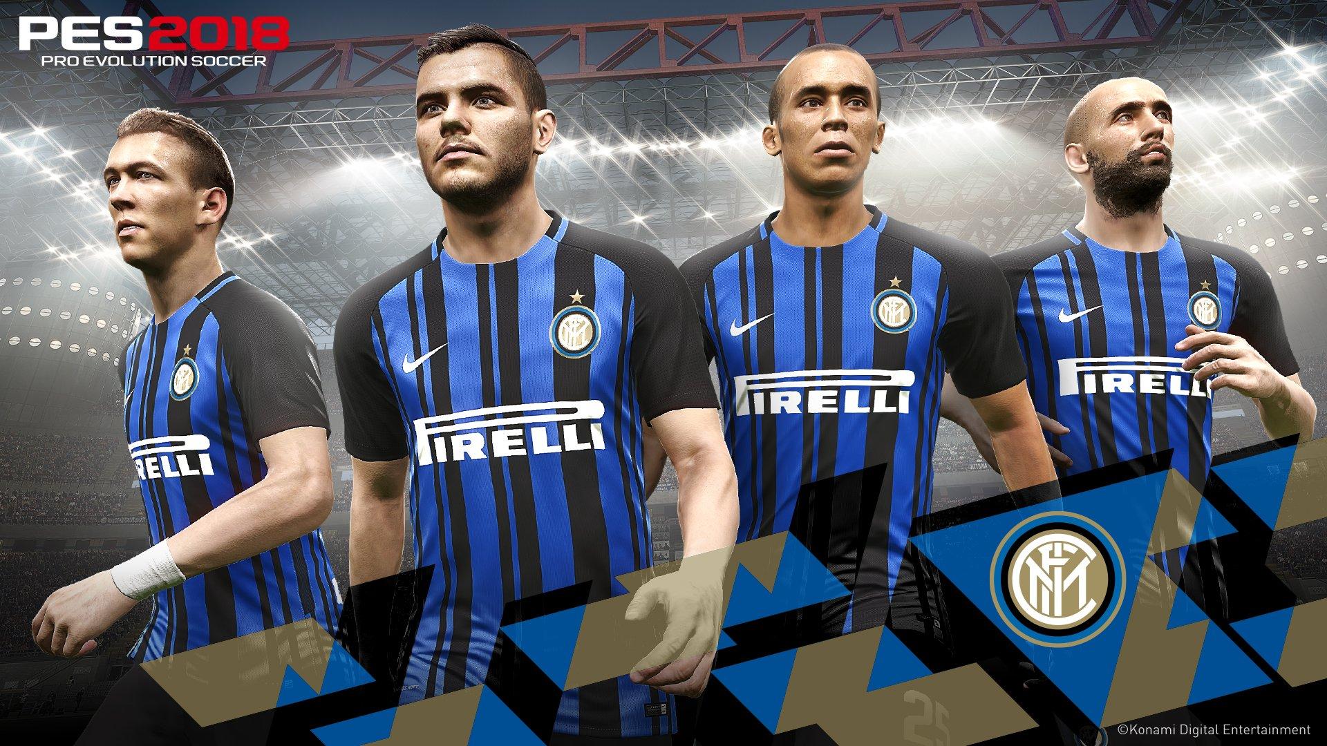 Konami partners with Inter Milan for PES 2018