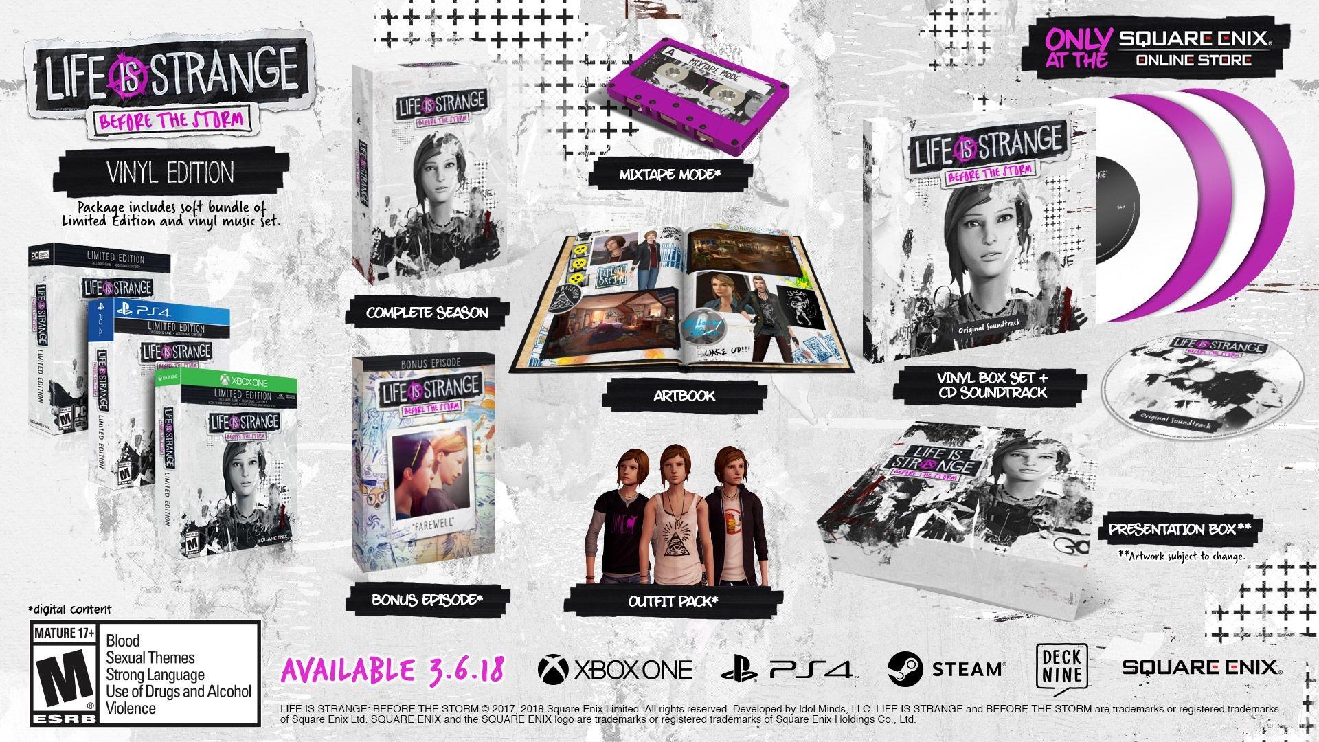 Life is Strange: Before the Storm retail editions confirmed