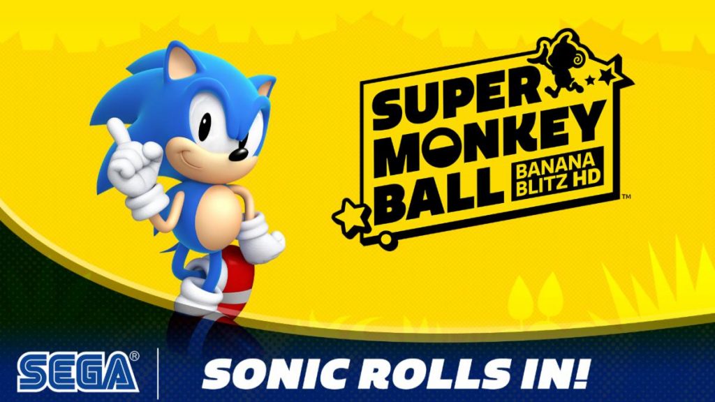 Super Monkey Ball: Banana Blitz HD features Sonic as a playable character