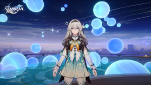 honkai star rail 2.3 release date - a girl with grey hair is surrounded by bubbles
