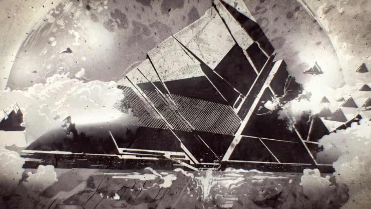 10 ways Destiny 2 can fix its biggest problems: A sketch cutscene image of The Black Fleet.