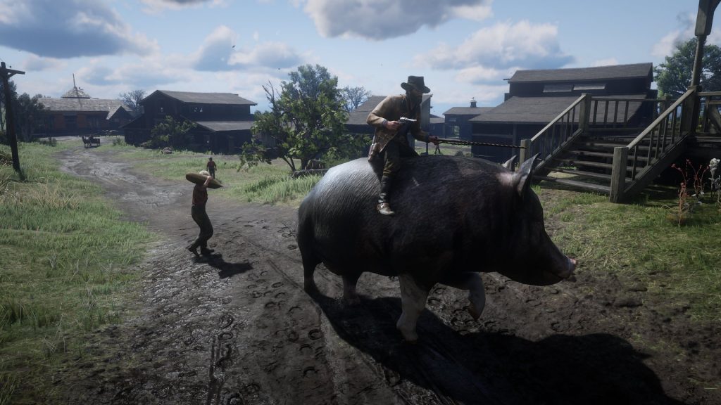 Red Dead Redemption 2 mod lets Arthur hitch a ride on a giant pig