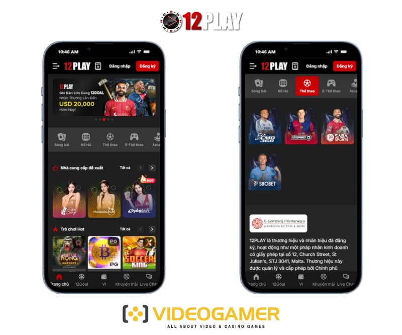 12Play - Cá cược online an toàn, không lo lừa đảo