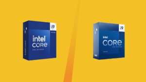 Comparison between Intel Core i9 14900K and Intel Core i9 13900K processors.