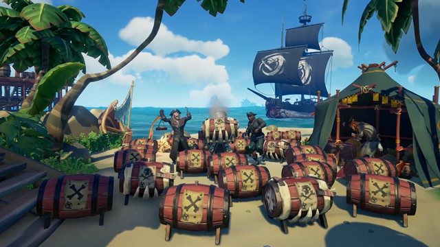 Sea of Thieves kicks off monthly updates with Black Powder Stashes