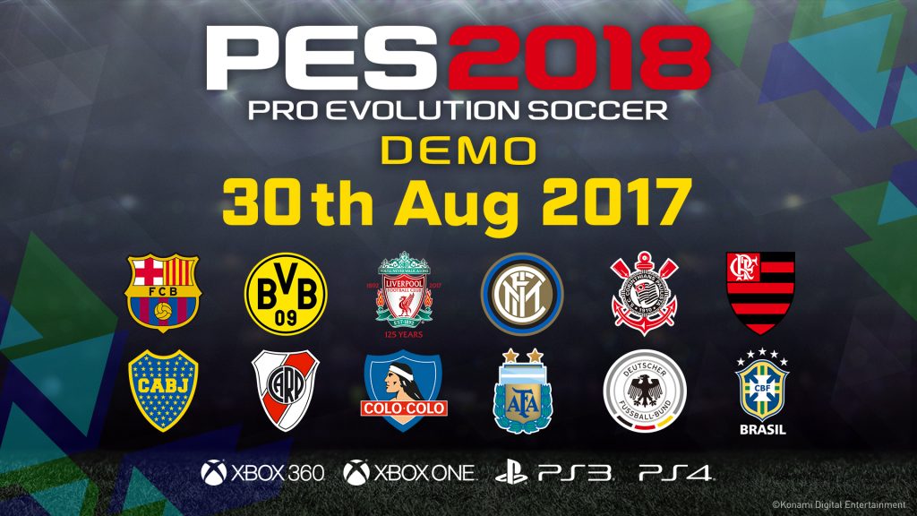 PES 2018 demo kicks off next week