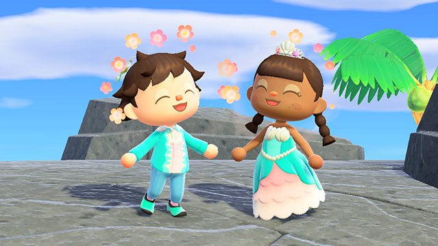 Animal Crossing player creates Merman Prince design to complement the Mermaid Princess dress
