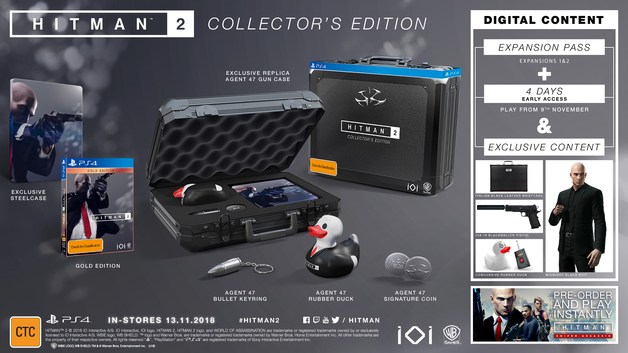 Hitman 2: Collector’s Edition gives you an Agent 47 rubber duck