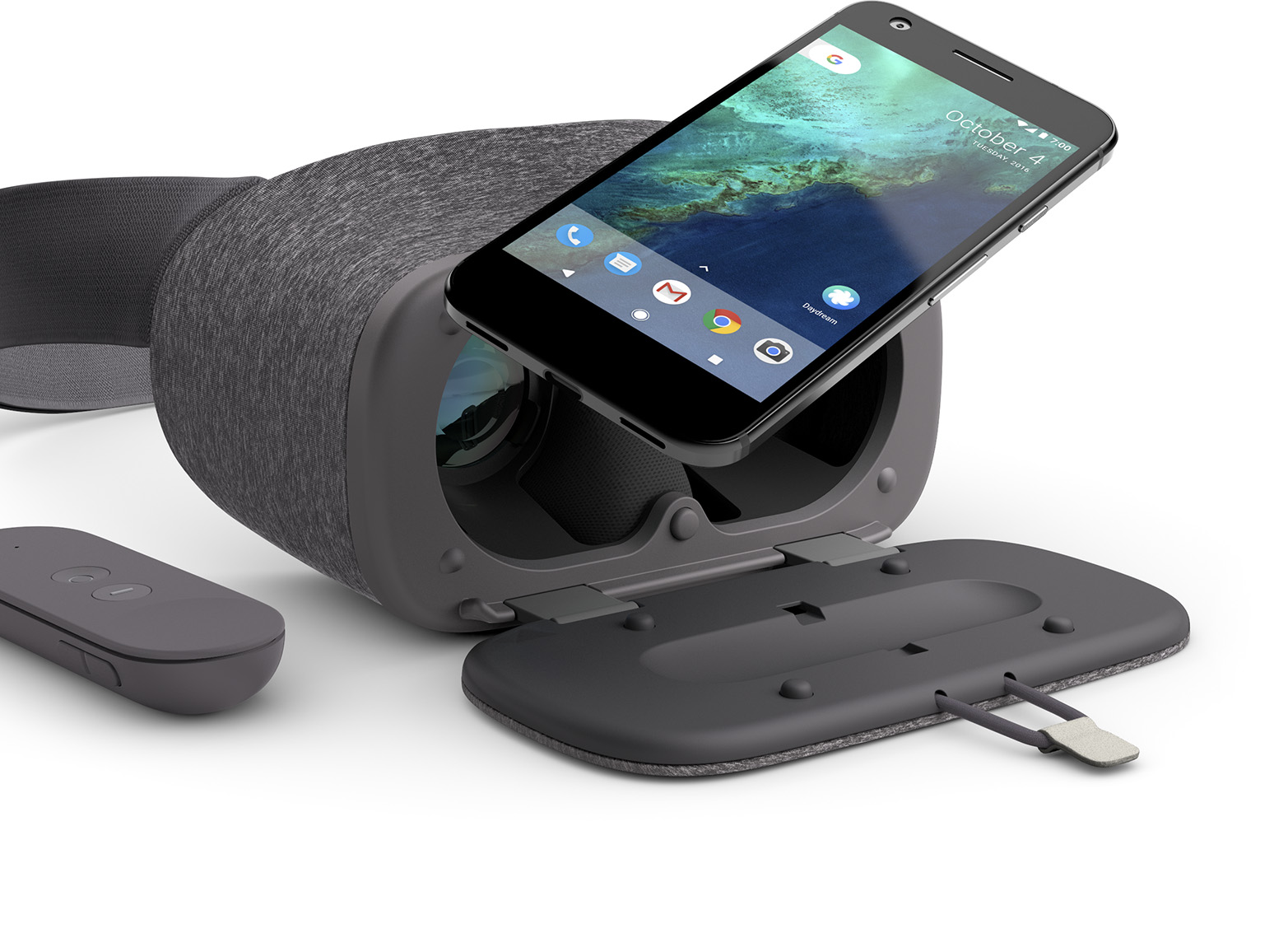 Google’s new Daydream View VR headset is made with soft breathable fabric