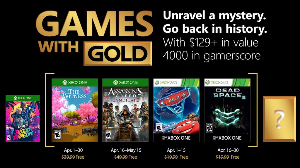 April’s Xbox Games with Gold lineup features The Witness