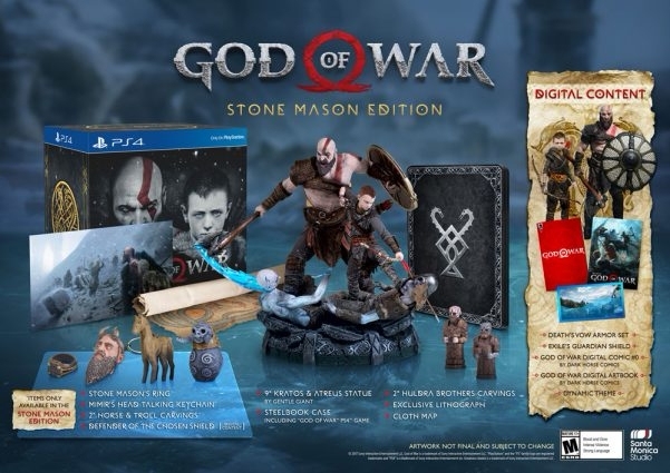 The God of War Stone Mason Edition looks the business