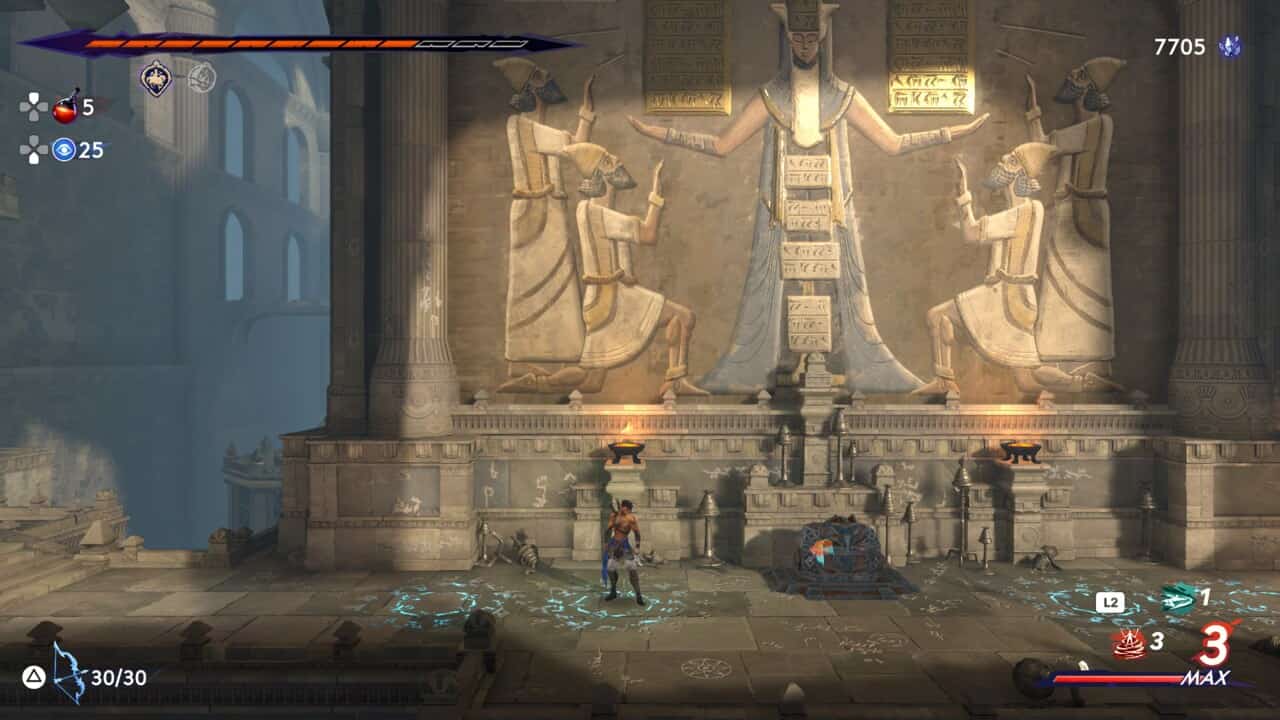 Shadow of the colossus - screenshot 2 featuring Prince of Persia The Lost Crown Architect puzzle locations and solutions.
