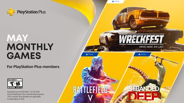 Battlefield V, Wreckfest & Stranded Deep are your PlayStation Plus games for May