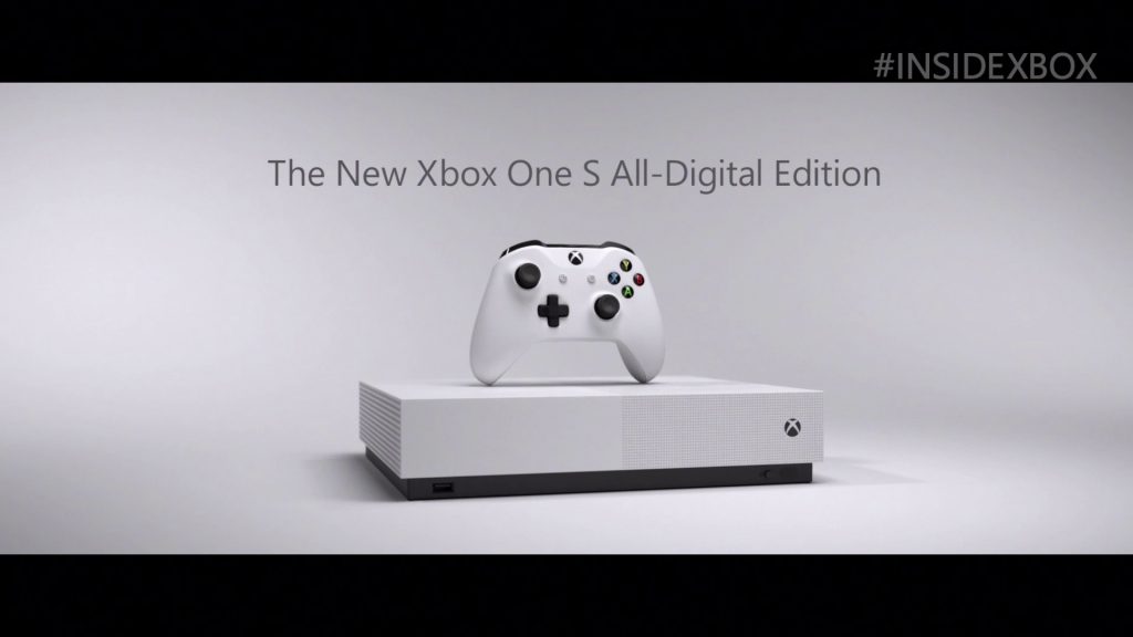 Xbox One S All-Digital Edition announced, out next month