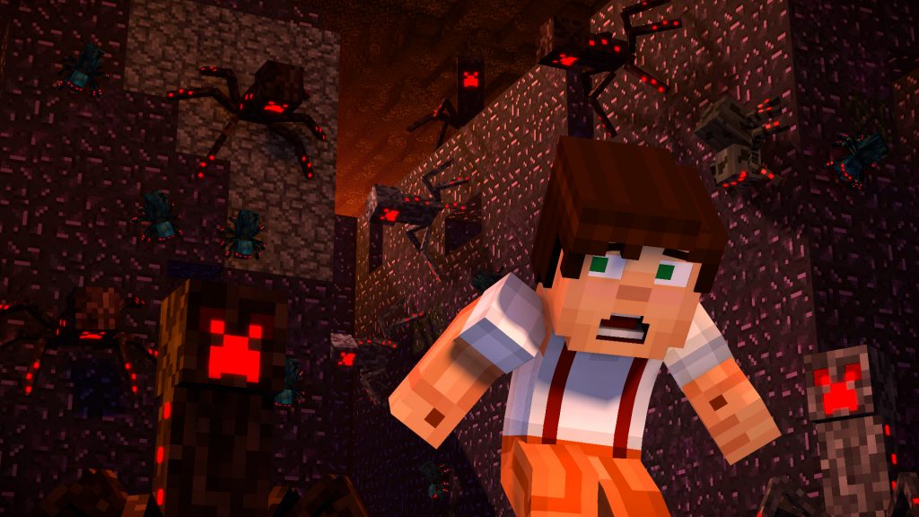 In the Minecraft: Story Mode Season 2 Episode 3 trailer Jesse and the gang get locked up