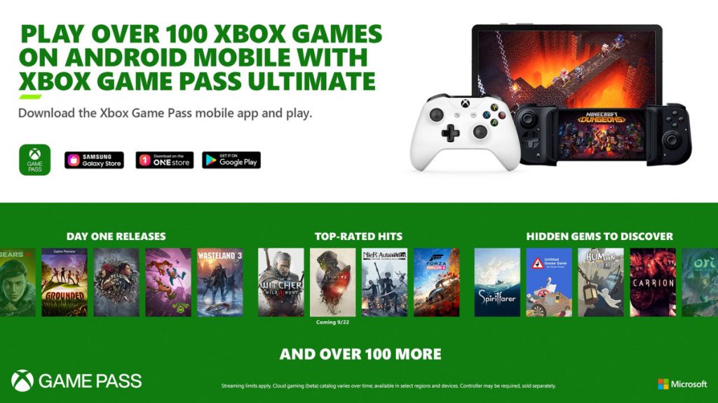 Xbox officially launches Xbox Game Pass Ultimate with Cloud Gaming on Android devices tomorrow