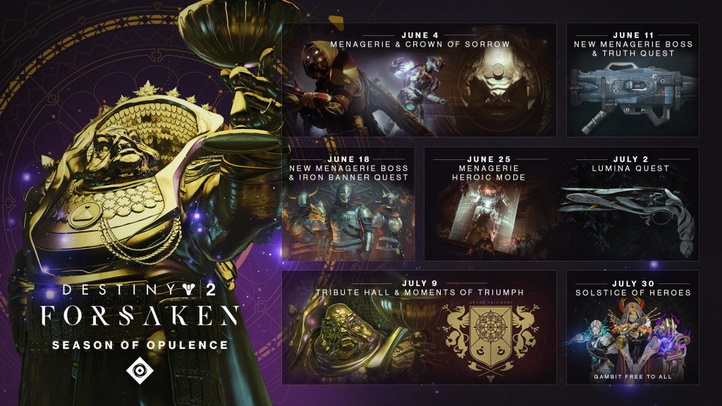 Destiny 2: Forsaken kicks off Season of Opulence