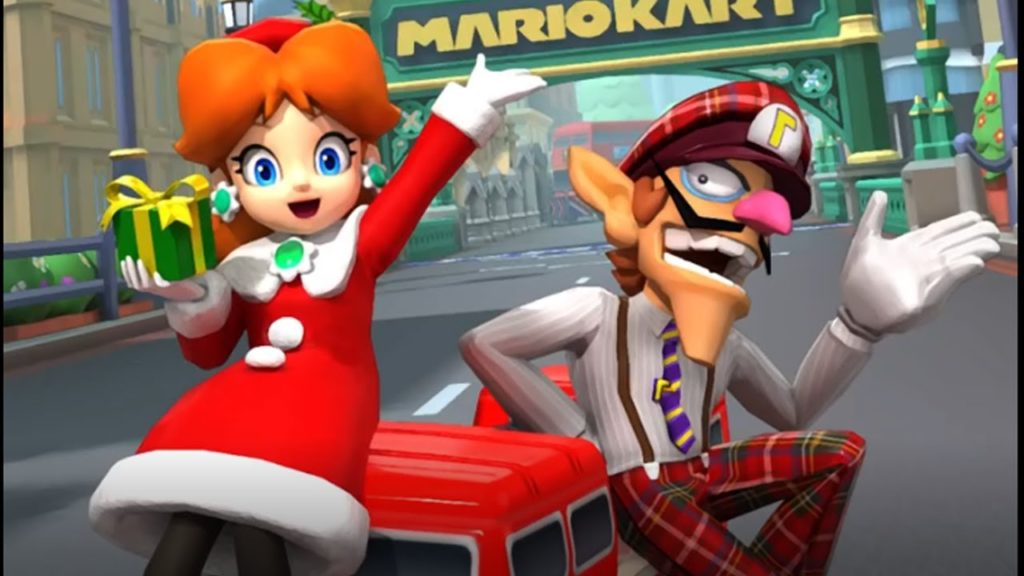 Mario Kart Tour London update raises questions about Waluigi’s nationality