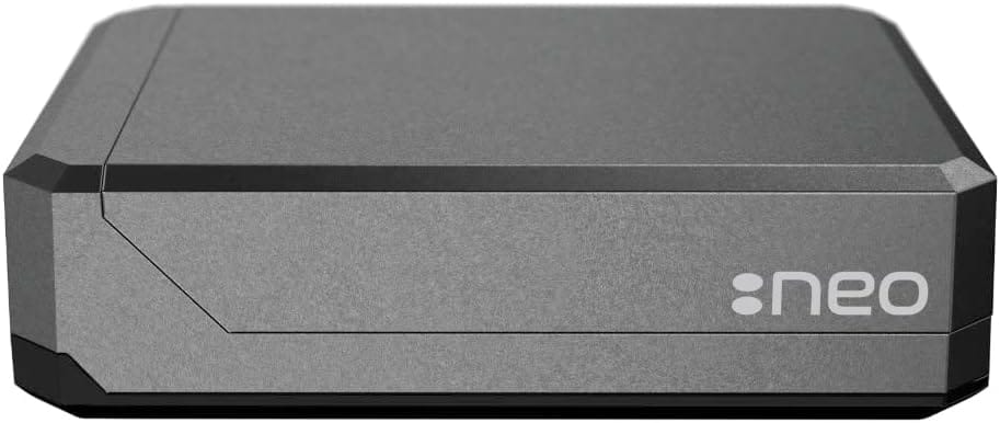 A black box with the word Neo on it.