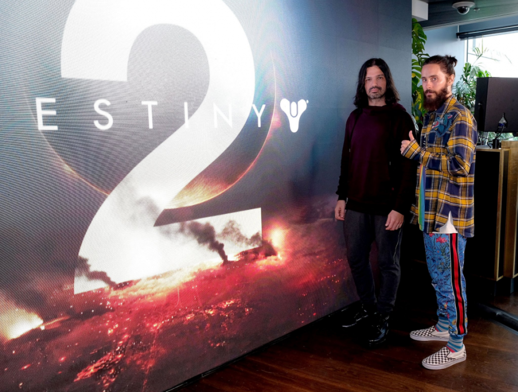 Jared Leto clearly enjoyed himself at the Destiny 2 launch