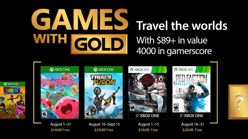 Get Bayonetta free with August’s Games with Gold