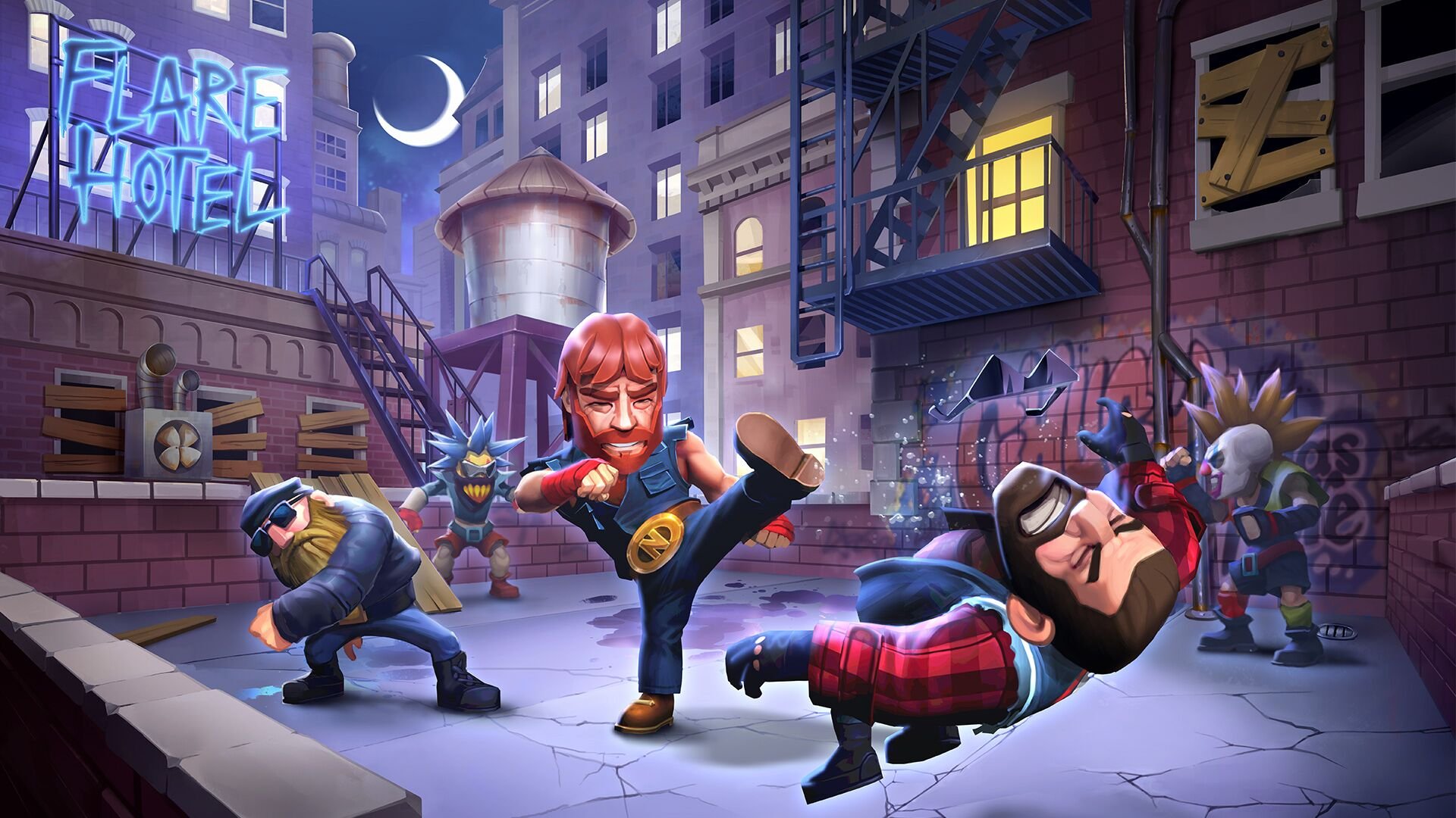 Why hasn’t a video game been made about Chuck Norris? Simple: nobody controls Chuck Norris. Until now!