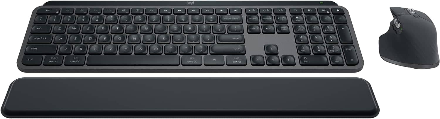 Logitech MX Keys S Combo offers a wireless keyboard and mouse combo.