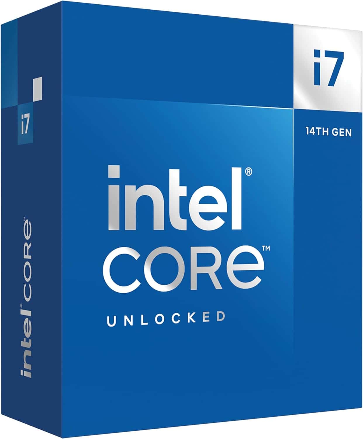 Unlocked Intel Core i7 processor box.