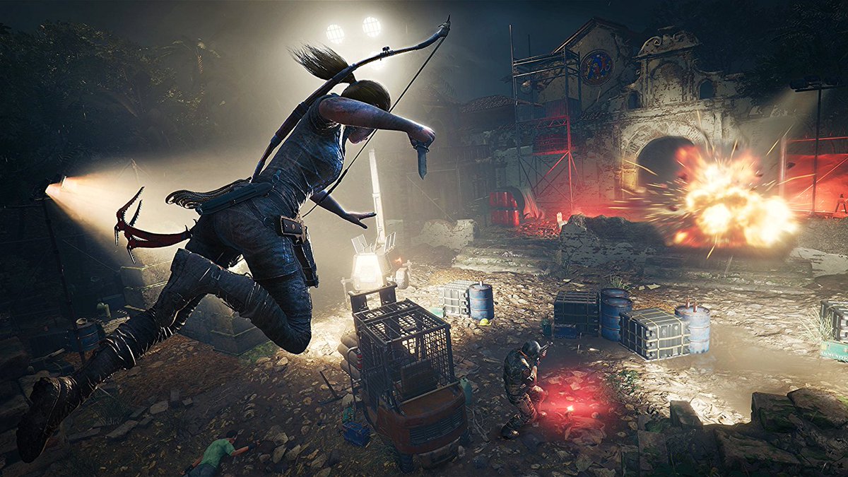 Lara has no time for stealth in this Shadow of the Tomb Raider video