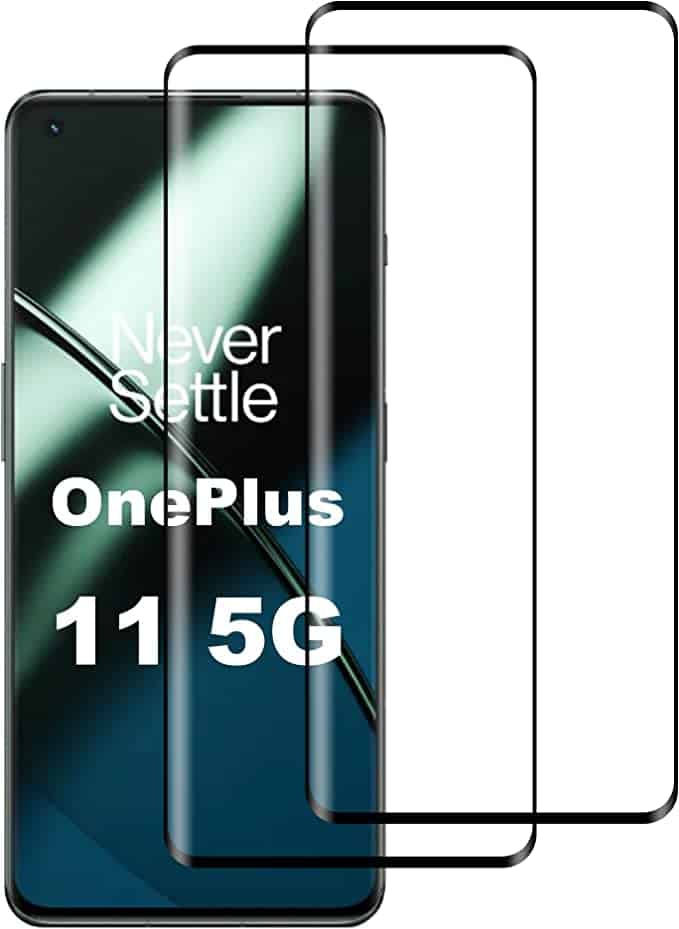 Suttkue for OnePlus 11 9H Tempered Glass Screen Protector (2 pack)