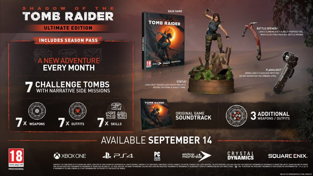 Shadow of the Tomb Raider Ultimate Edition has a bottle opener