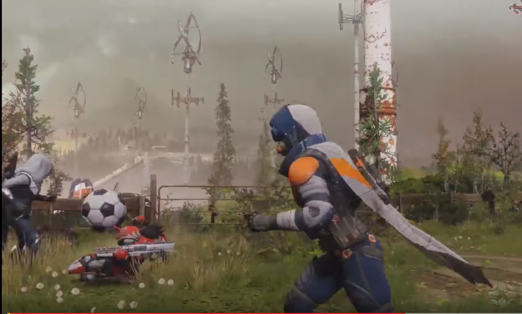 Bungie shows off new Destiny 2 hub, which has a proper football pitch