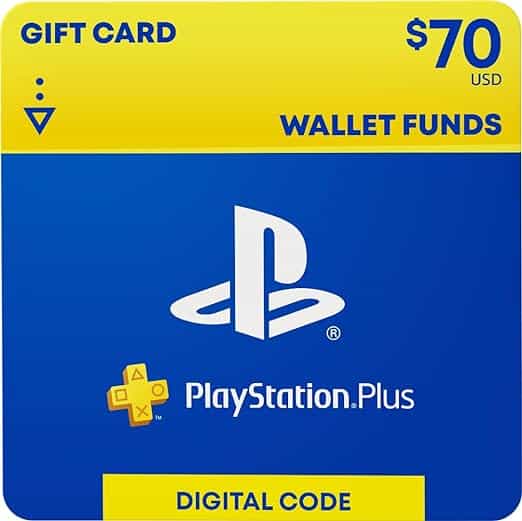 Playstation plus 70 wallet funds gift card for convenient and automated transactions through Auto Draft.