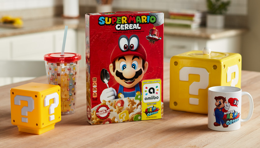 There’s a Super Mario cereal coming to the US and its box functions as an Amiibo