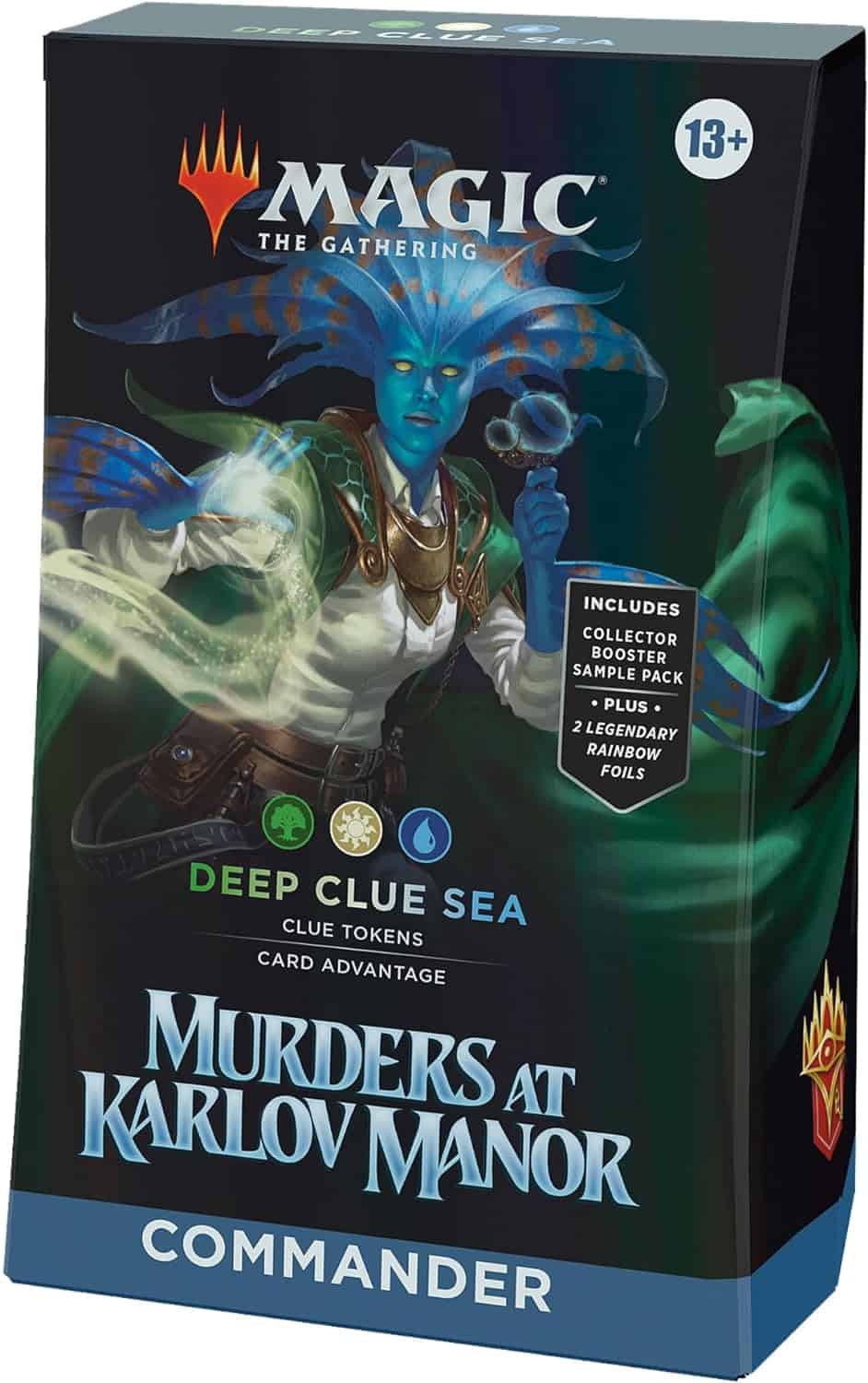 Magic the gathering deep clue commander booster box available for Auto Draft.