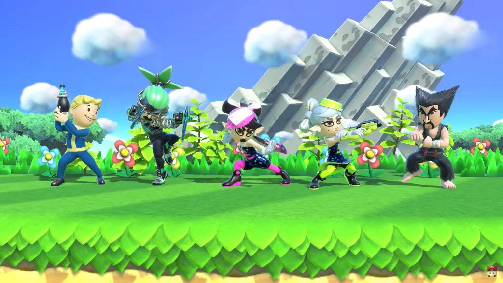 Super Smash Bros. Ultimate gets Vault Boy and Callie and Marie Mii costumes