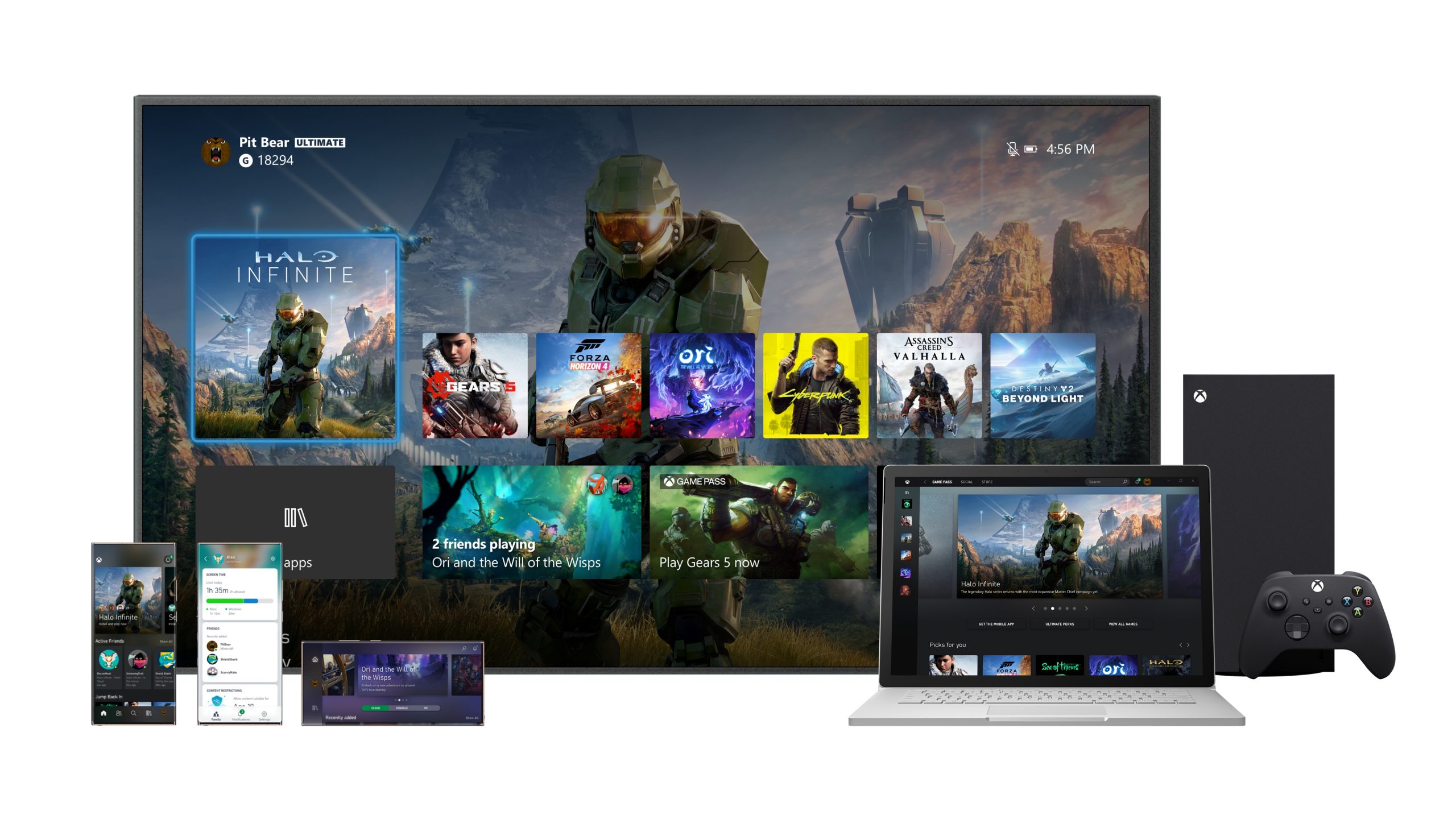Xbox Series X user interface reflects the “ecosystem” of Xbox family