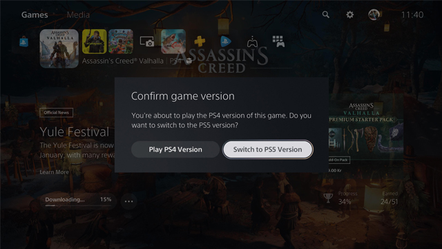 PlayStation 5 seemingly adds game version confirmation dialogue in silent system update