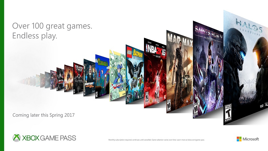 Xbox Game Pass launching this spring with more than 100 games available
