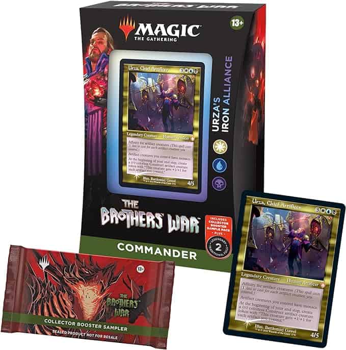 The Urza's Iron Alliance Commander Deck booster pack now available at The Brother's Bar.