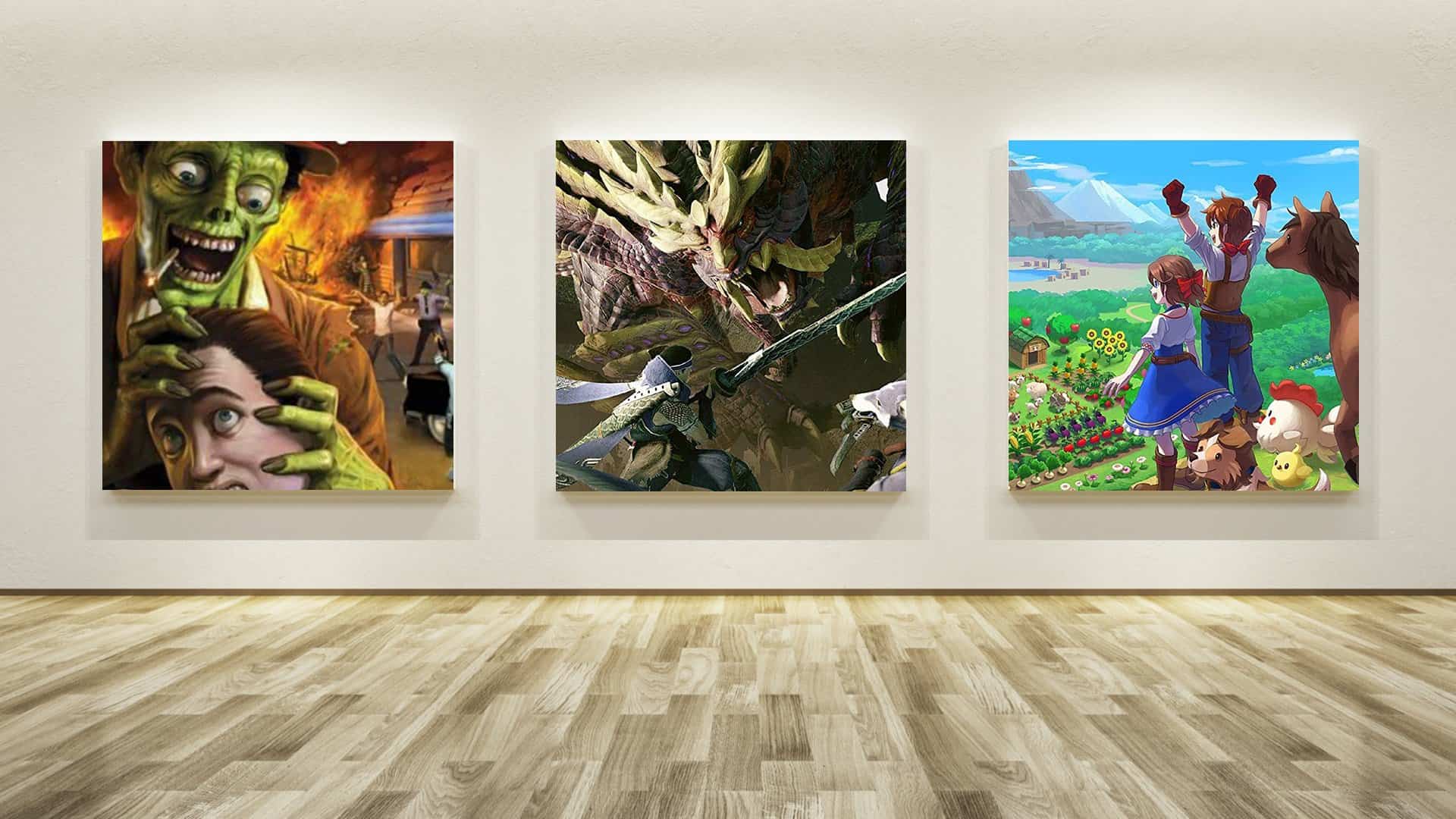 Game Box Art Critique March: Stubbs the Zombie, Monster Hunter Rise, Harvest Moon: One World