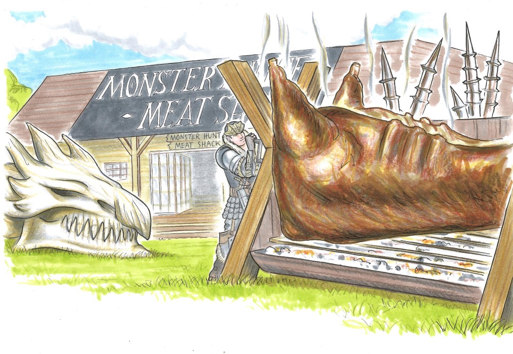 Monster Hunter Meat Shack is a little meat place where you can get together (and play Monster Hunter: World)
