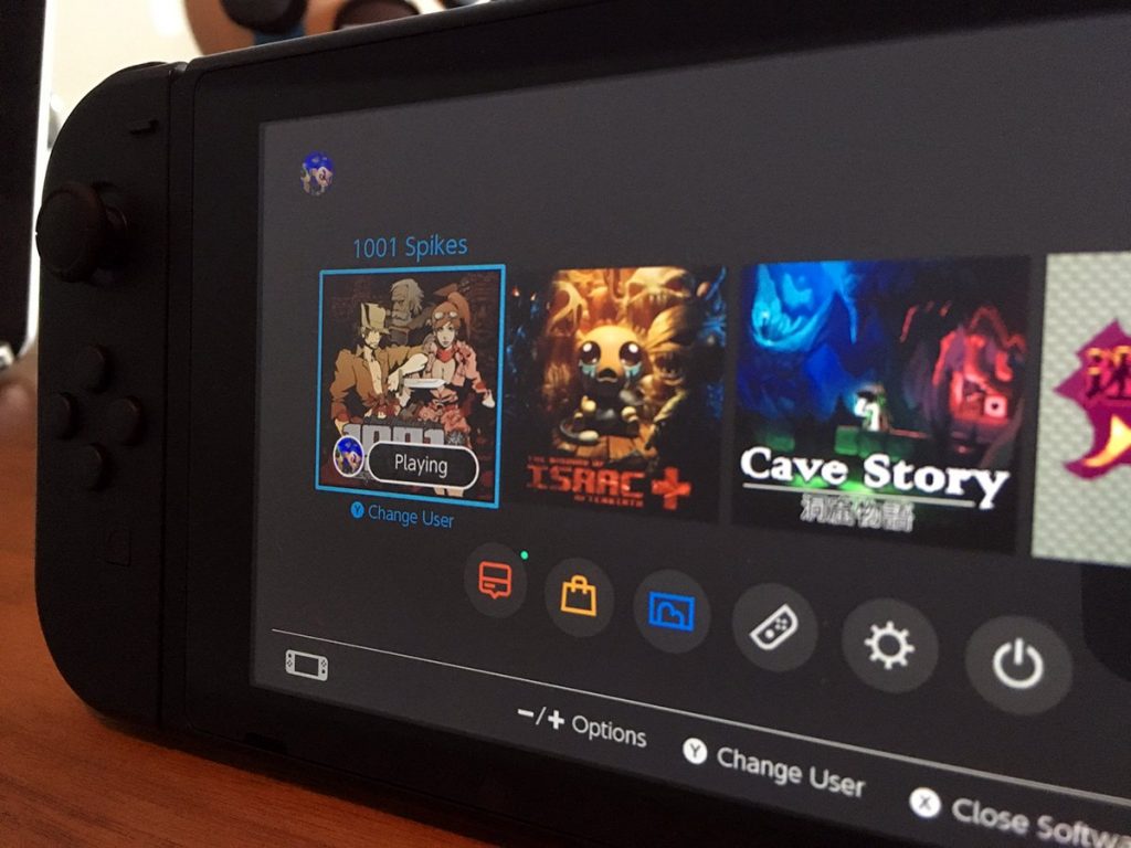 Publisher posts image of Switch’s dark user interface