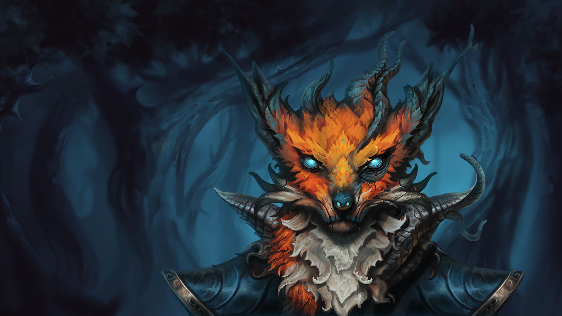 Against the Storm Sentinels of the Forest update key art of a fox