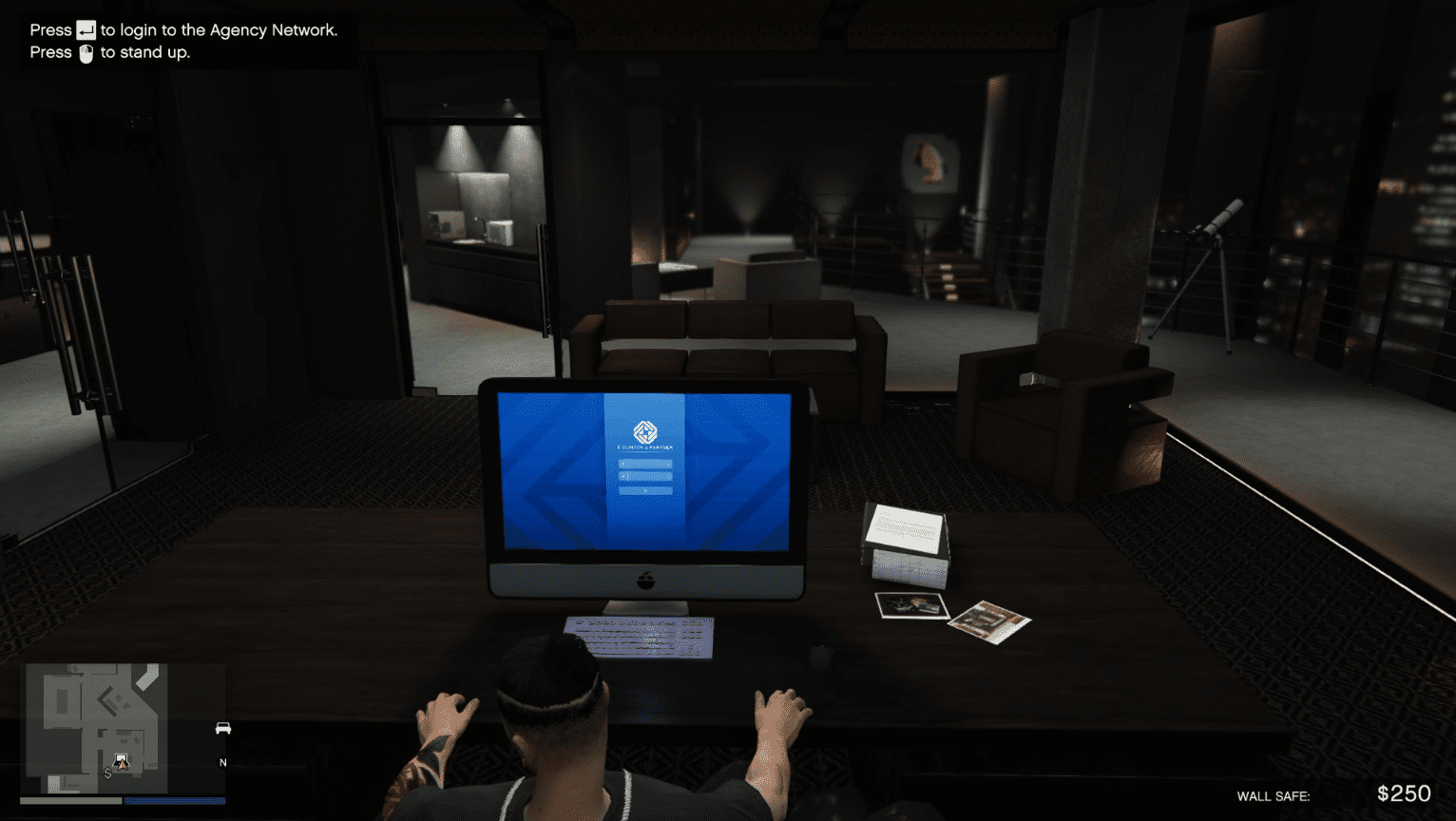 Main character in an agency in GTA 5 Online