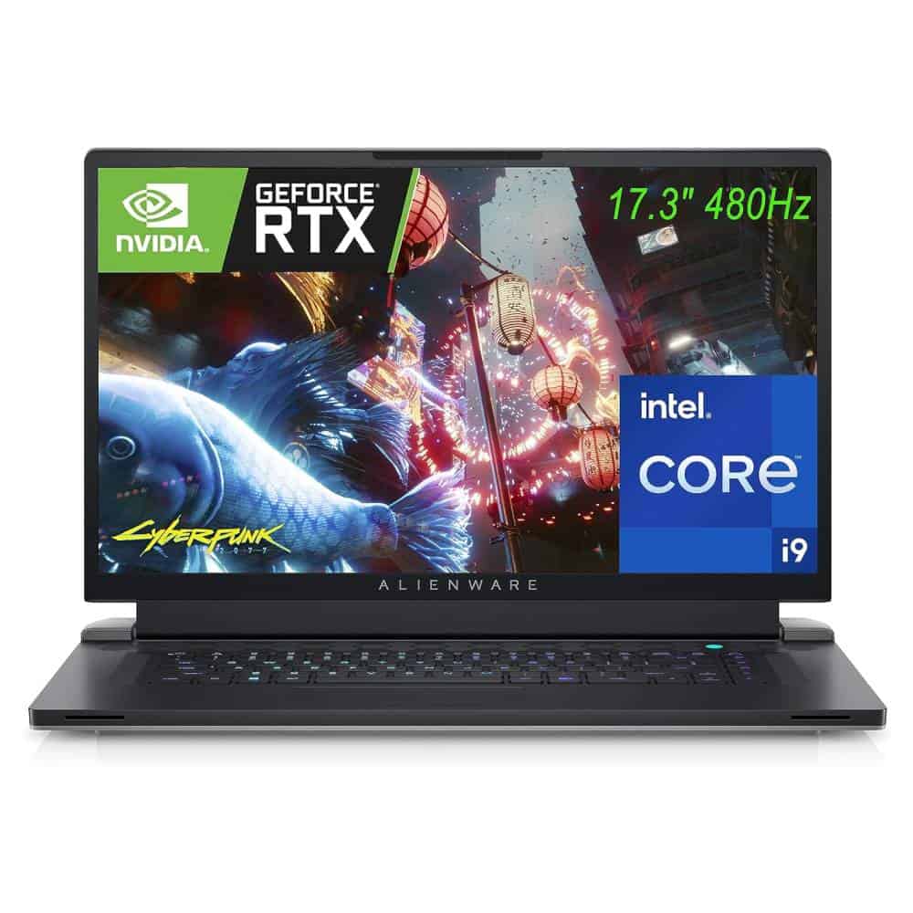 The Alienware x17 R2 laptop is shown on the screen.
