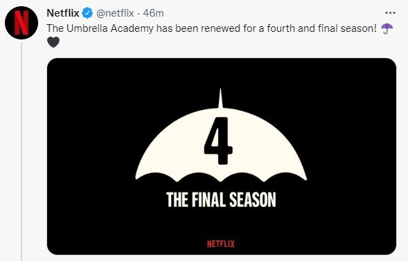 The Umbrella Academy Season 4 logo