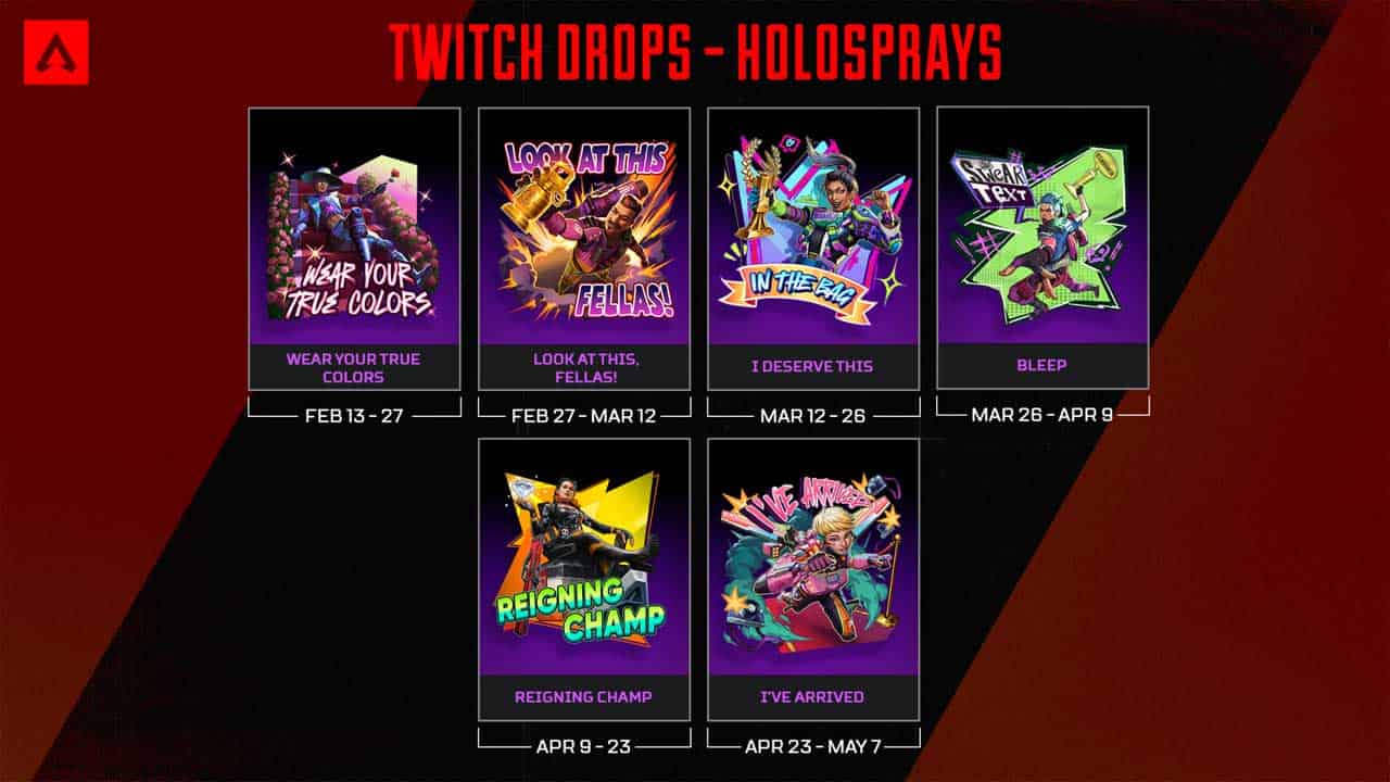 Apex Legends Breakout introduces exciting Twitch Drops including hullabrays. Watch on Twitch for your chance to win!