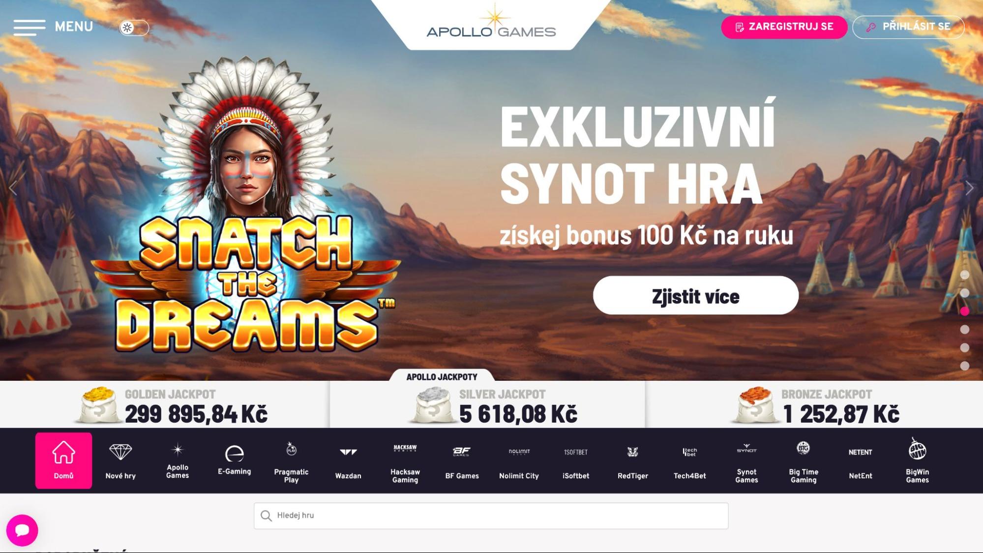Apollo Games Nejlepší online casino